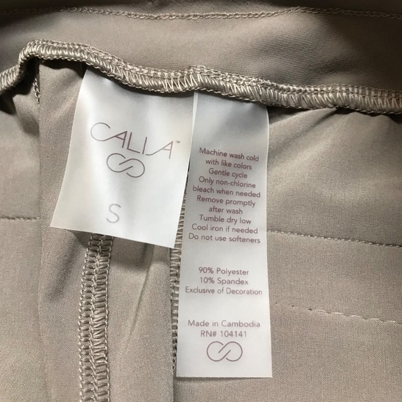 CALIA Wide Leg Pants Womens Size S Gray Truelight Journey Collection Drawstring - Picture 6 of 13